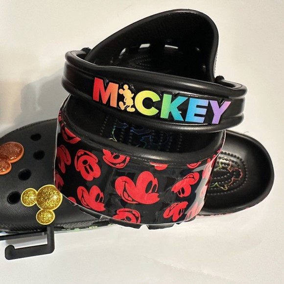 Crocs x Disney Rainbow Pride Celebration Mickey Mouse Clog 207755-0C4 Size 13 - Picture 5 of 9